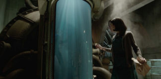 A Forma da Água conta a singela história de amor entre uma mulher e um monstro marinho Delfos, A Forma da Água