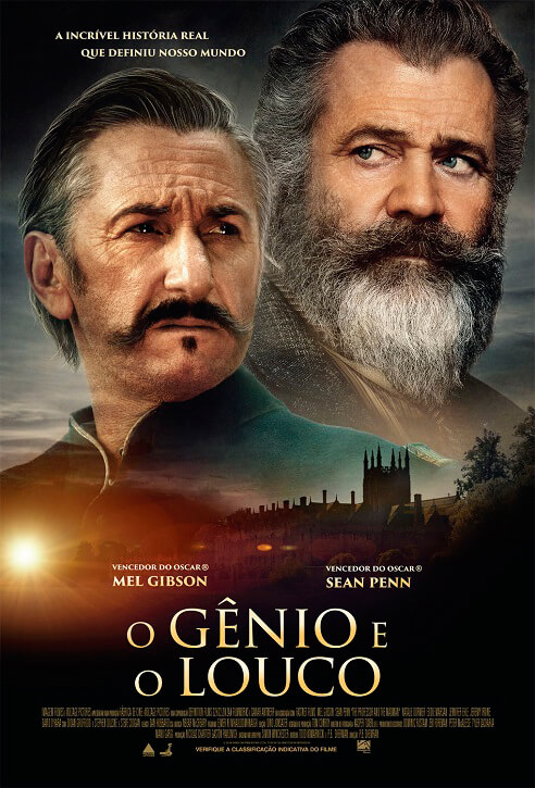 Crítica O Gênio e o Louco, O Gênio e o Louco, Imagem Filmes, Mel Gibson, Sean Penn, Delfos