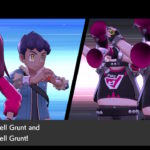 Pokémon Sword Hop e Trainer contra Team Yell