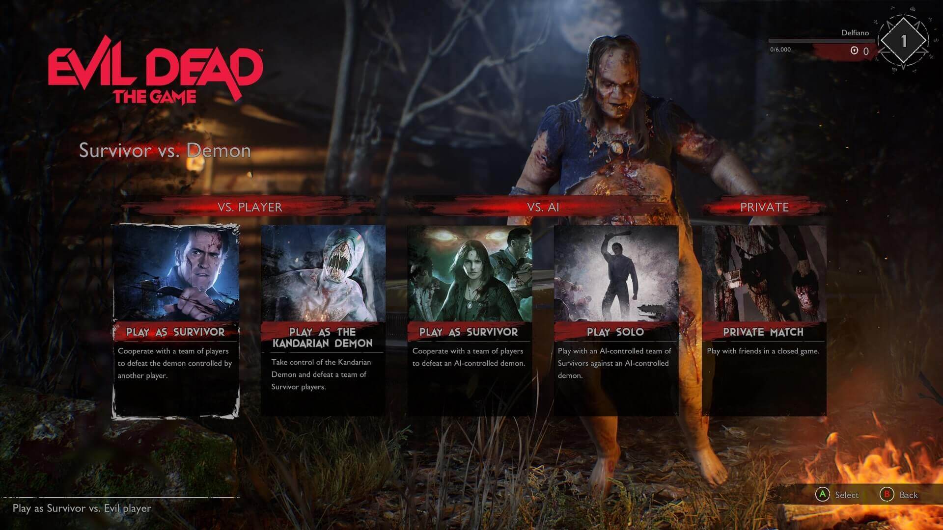 Evil Dead: The Game tem gameplay focado nos modos de jogo